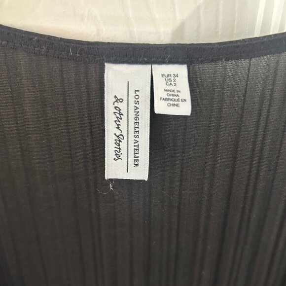 & Other Stories - Fitted Ribbed Midi Dress - Picture 3 of 6